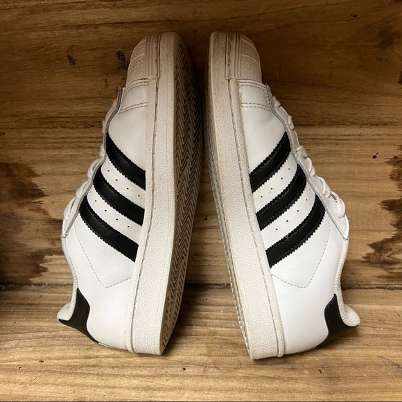 Adidas Super Star white black sneakers shoes - Picture 4 of 8